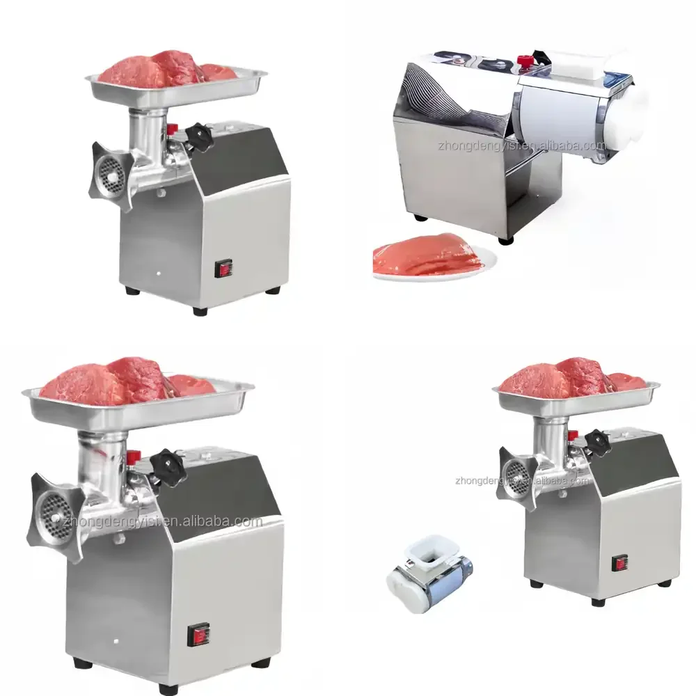 

Efficient Stainless Steel Desktop Meat Mincer for Food Commercial Meat Mincing Machine with Knives Inside