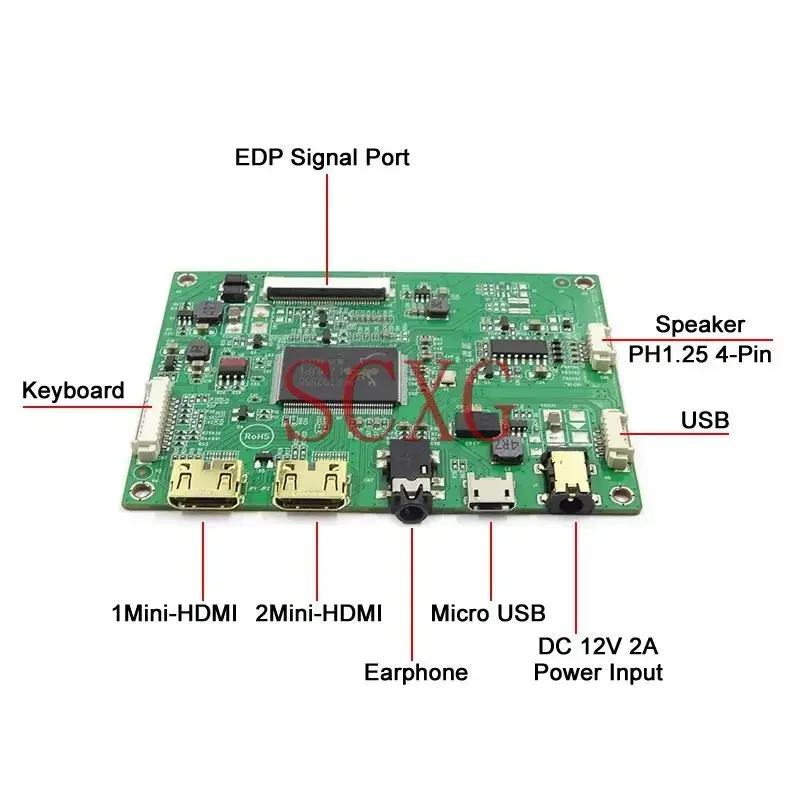 Fit LP097QX1 2K EDP Screen Controller Drive Board 9.7