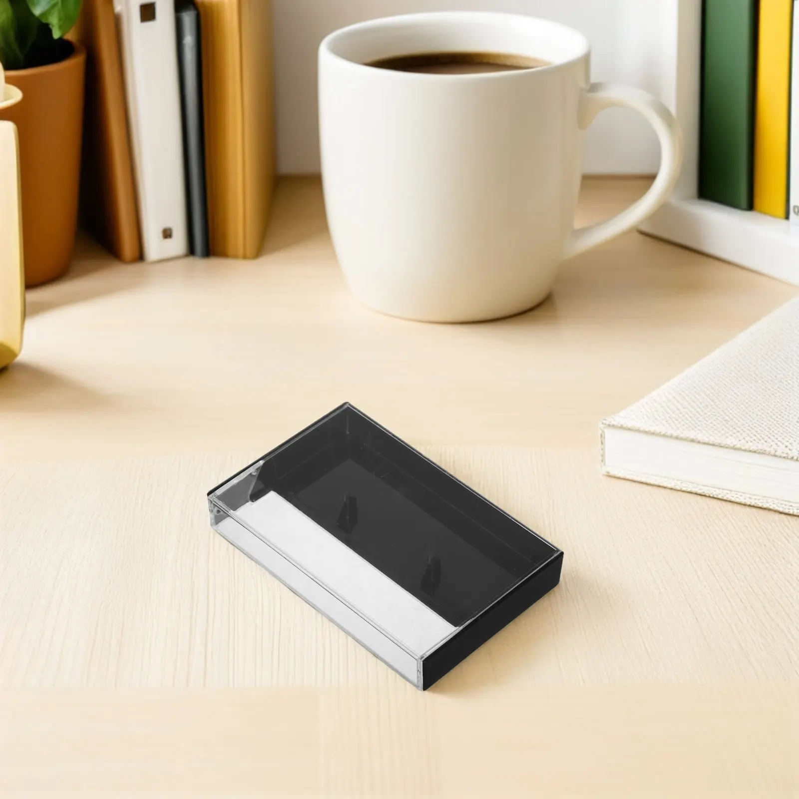 15Pcs Cassette Tape Storage Box Clear Plastic Retro Organizer Compact Tape Holder Home Office Music Collection