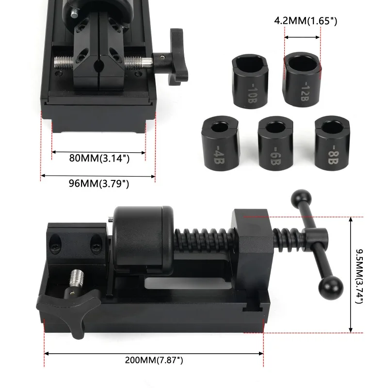 Auto parts Fuel pipe Aluminum AN YouTube connector Installation tool High pressure YouTube installation fixture Fixture