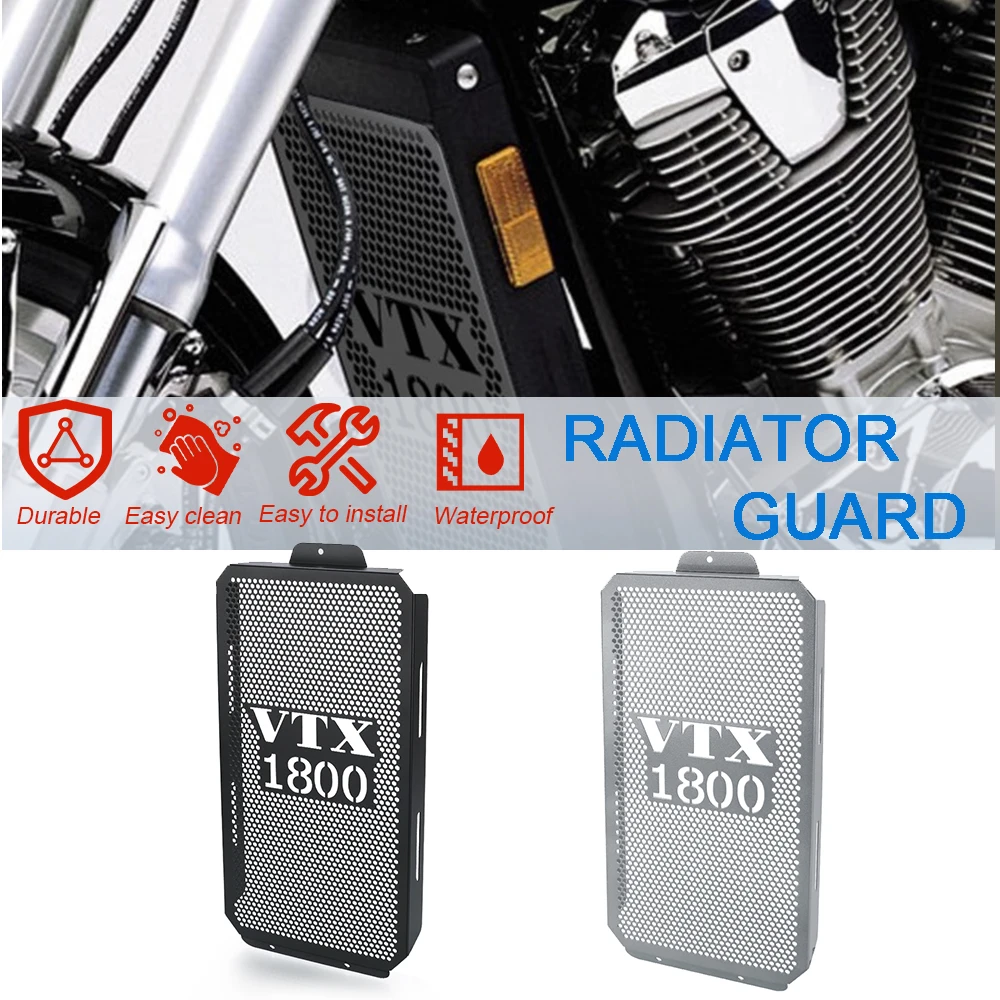 

Motorcycle For Honda VTX 1800 C F N R S T VTX1800 2002 2003 2004 2005 2006 2007 2008 Radiator Guard Grille Protective Cover Part