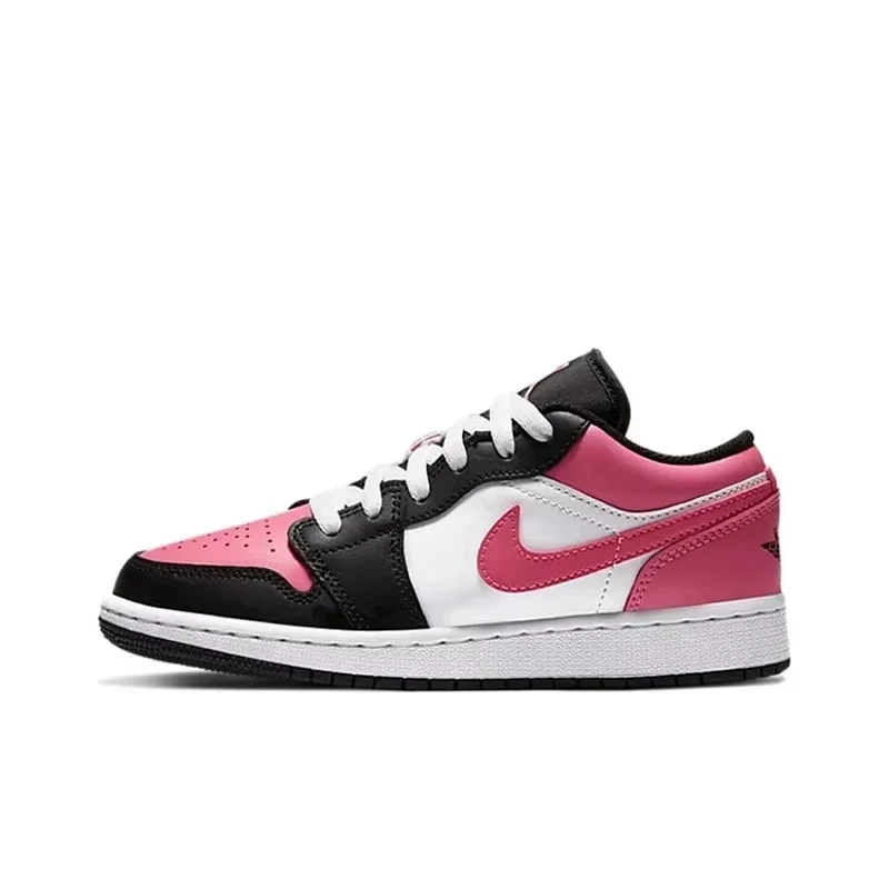 

Air Jordan 1 Low "Cherry" Pink GS Size For Women's Non-Slip Low-Top Retro Classic Basketball Shoes Sneakers 554723-106