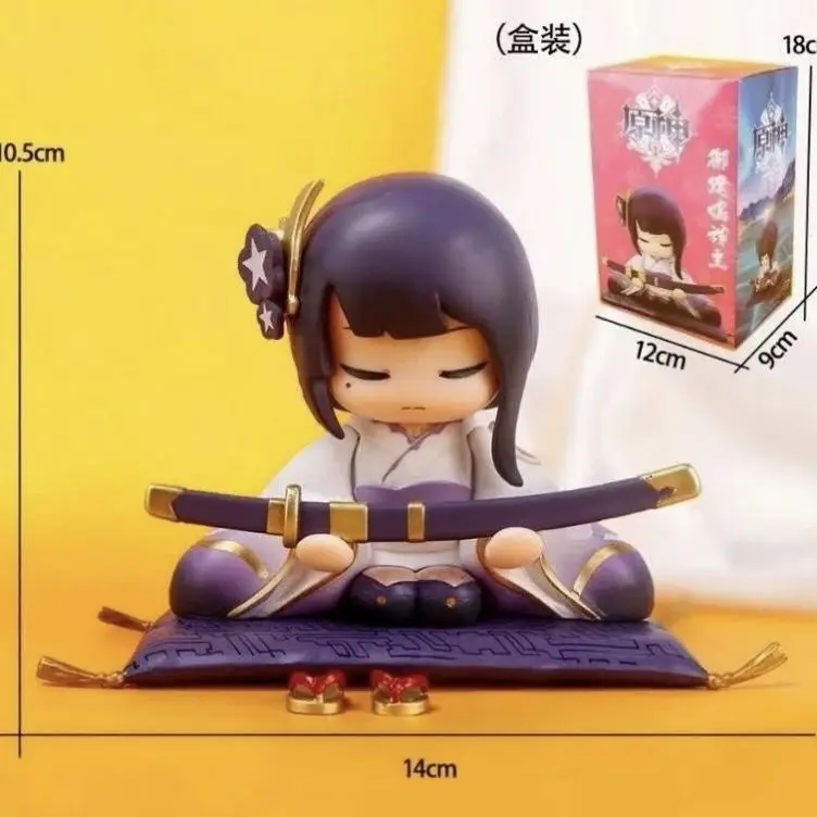 Anime Figur Genshin Impact Beelzebul 10 cm PVC Raiden Shogun Modell Spielzeug Für Jungen Geschenk Sammlung Action-figuren Weihnachten Geschenke