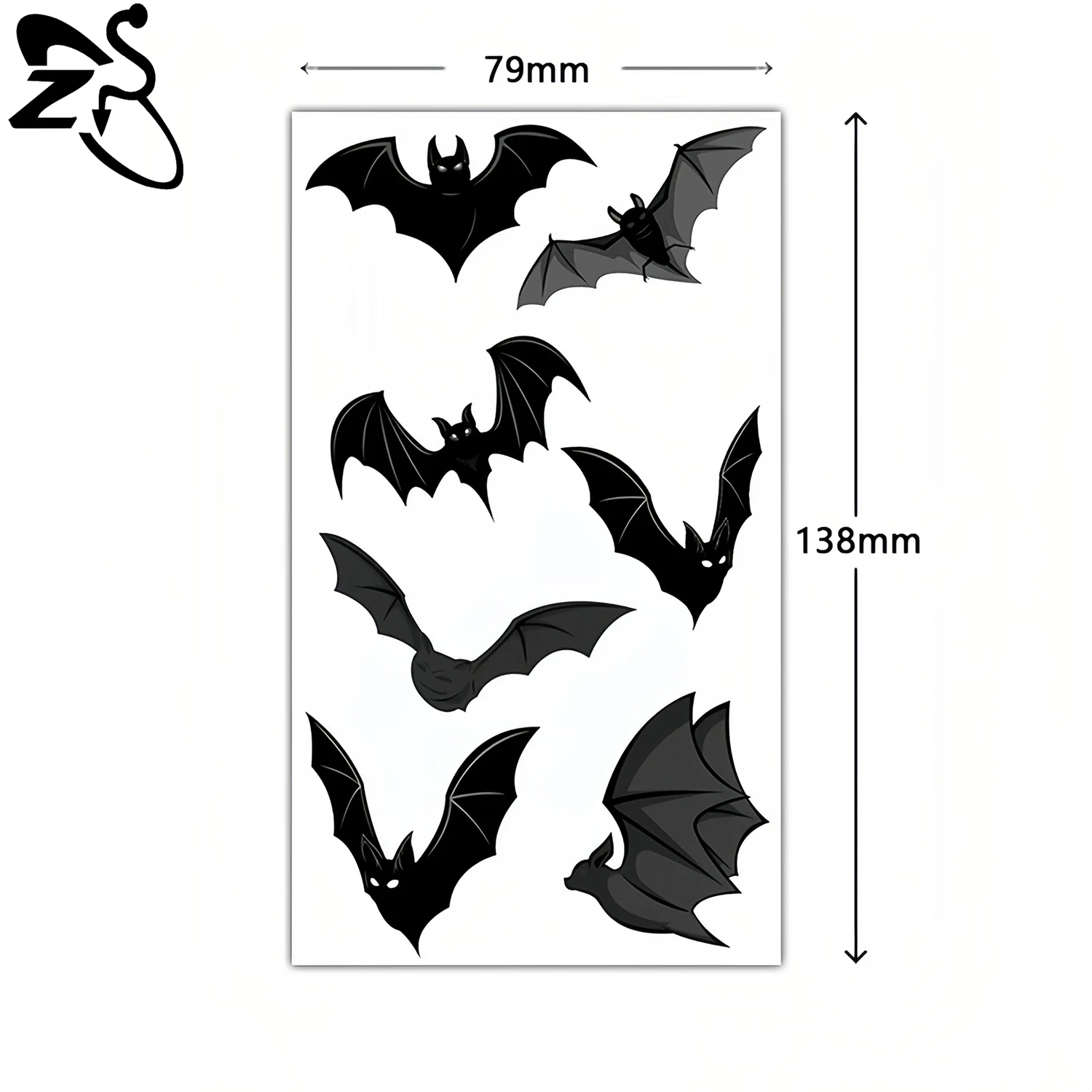 ZS 1 PC Tato Temporer Lucu Anak-anak Unisex Dekorasi Wajah Riasan Laba-laba Labu Hantu DIY Stiker Wajah Tubuh Hadiah Halloween