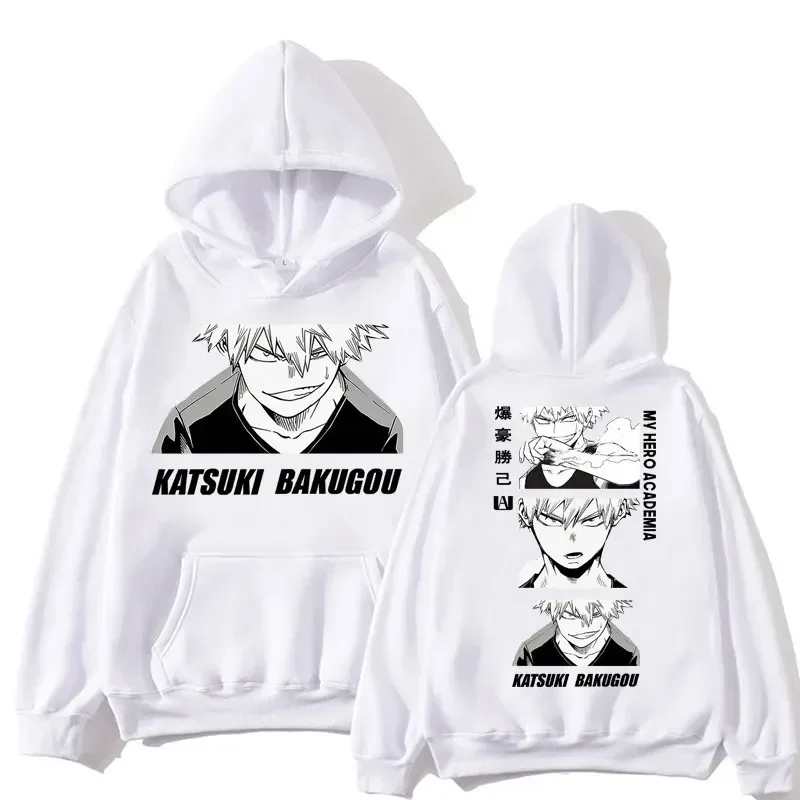Customization Japan Anime My Hero Academia Bakugo Katsuki Hoodie Men Women Fashion Harajuku Manga Sweatshirt Oversized Fleece Ca