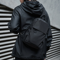 Men's Messenger Bag Shoulder Oxford Cloth Chest Bags Crossbody Casual Crossbody Bags Man Waterproof Chest Bag Anti Theft Mochila