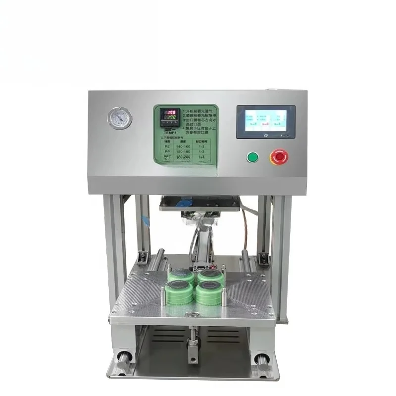 Semi-automatic ice cream cup packaging machine, juice cup sealing machine, dessert cup sealing machine