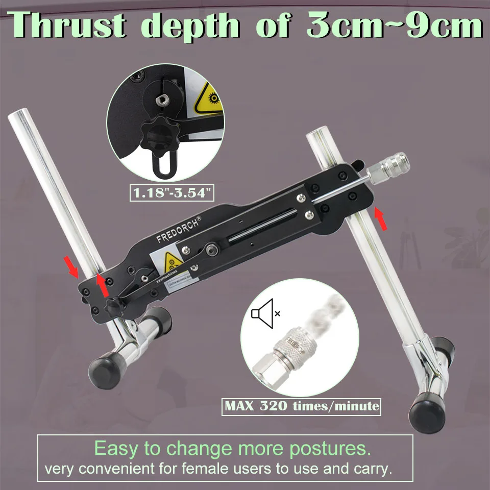 Fredorch Sex Machine Machine de masturbation automatique avec tasse de masturbation pour femmes et hommes jouets sexuels muets Machine d'amour de poussée