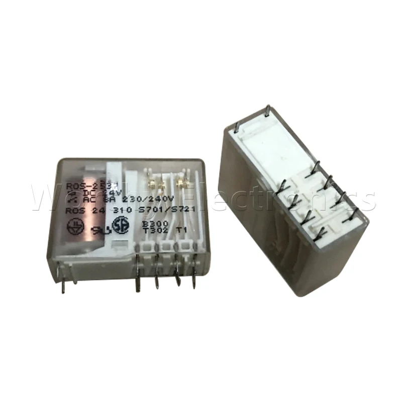 Free shipping 10pcs/lot relay 24VDC 8A 10PIN ROS-2537