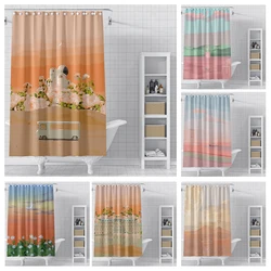 Home shower curtains for bathroom waterproof fabric bathroom Curtains Anime animal style modern shower curtain 180x200 90x180