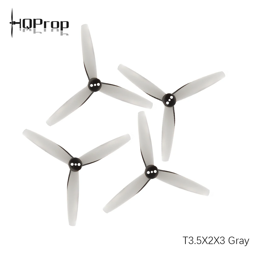 4PCS/20PCS/40PCS HQProp T3.5X2X3 Grey Poly Carbonate 3.5 inch 3 blades Propeller for Brushless Motor FPV Racing RC Drone Parts