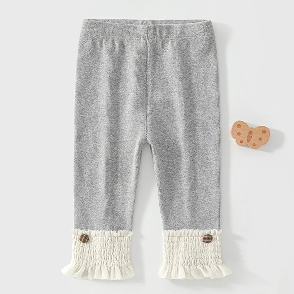 Baby Girl Leggings Cotton Solid Color Fashion Spring Autumn Little Kids Clothing Soft Infant Girls Pants