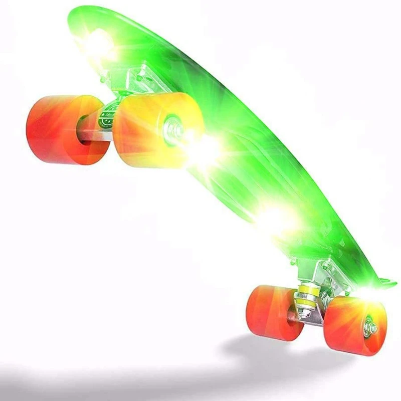 Skateboard Lights,12Pcs Colorful LED Skateboard Underglow Lights Up,Easy Installation Longboard Light Or Scooter Light