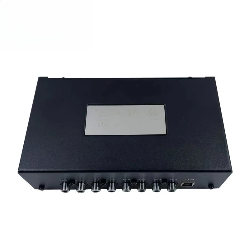 Professional 4 Channel High Power Automotive DSP Processor Car Amplifier 4x45W MOSFET Full Frequency 12V Black