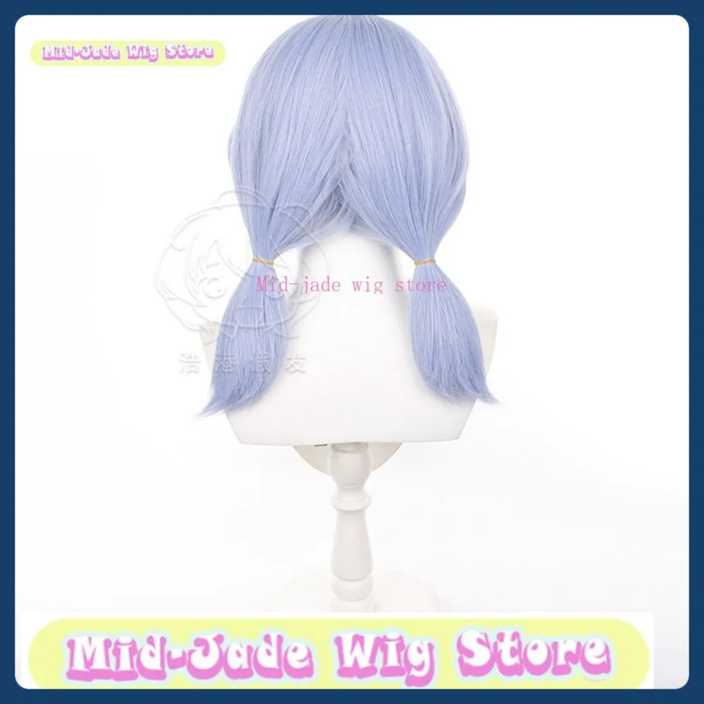 Mid-jade Wig Store Genshin Impact Sigewinne & Lynette 듀얼 코스프레 가발 애니메이션 게임 롤 플레잉 의상 할로윈 의상 소품 S
