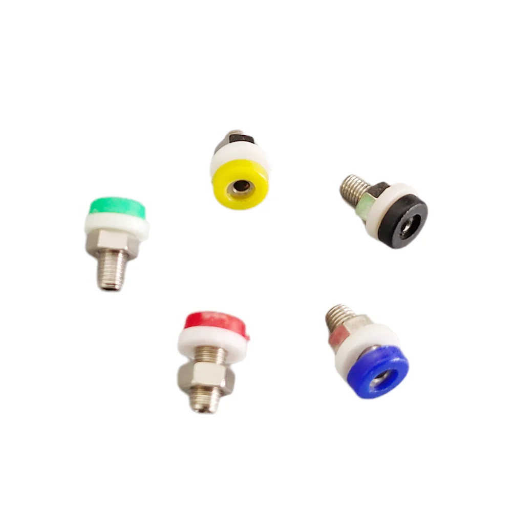 5/10Pcs Brass 2mm Banana Socket Binding Post Nut Jack for 2mm Banana Plug Test Connector DIY Parts