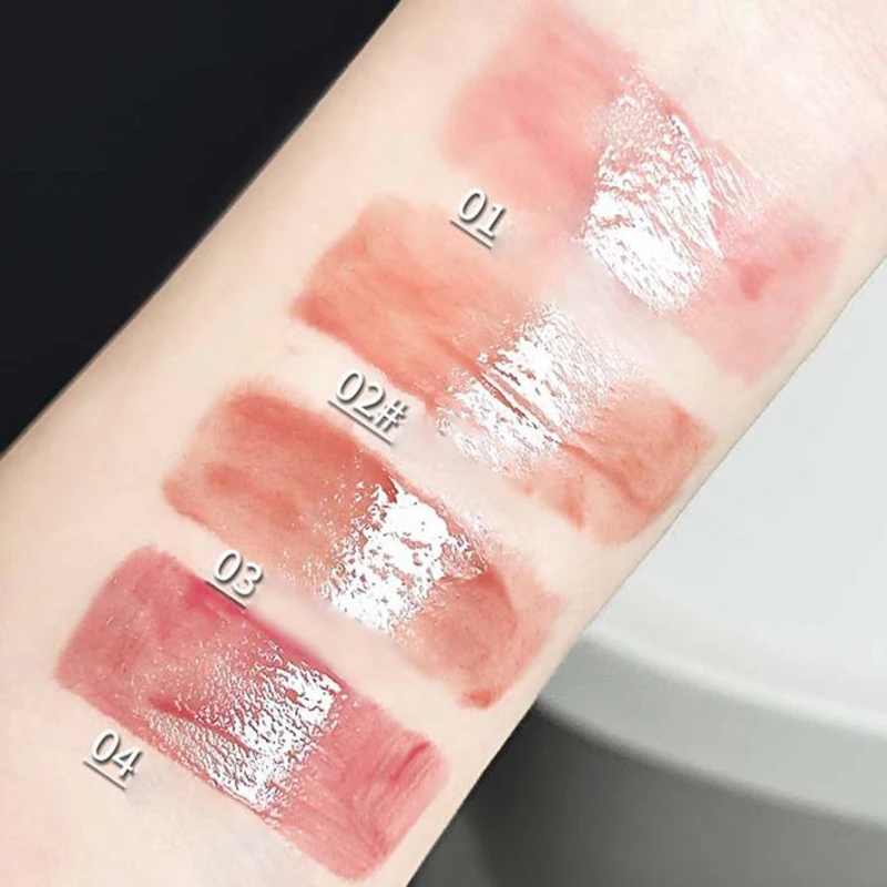 Cappuvini Cute Cat Lip Gloss Idratante Smalto per labbra liscio e duraturo 4 tonalità Macchia per labbra facile da applicare per principianti