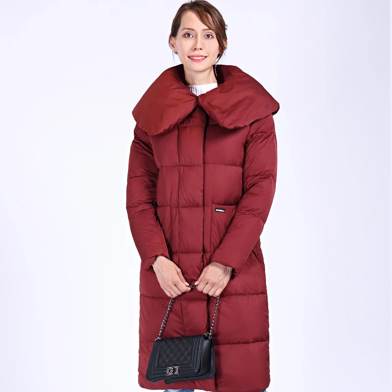 2022 New Winter Women\'s Coat Quilted Hooded Fashion Warm Women Down Jacket High-quality Biological-Down Female Parkas Docero