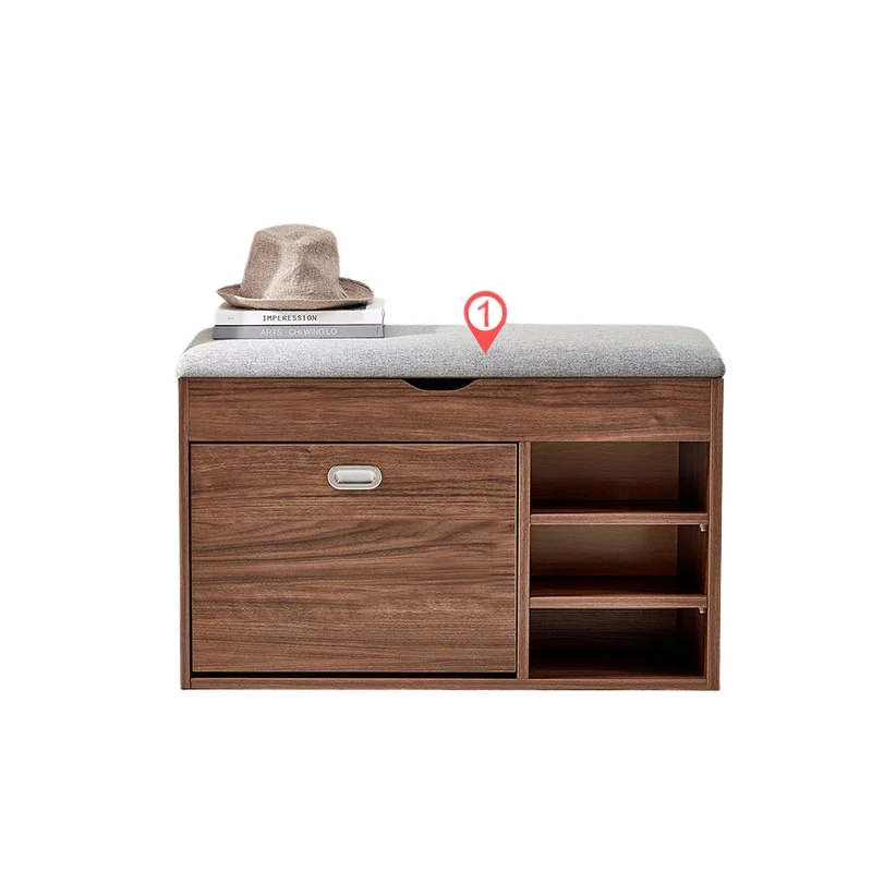 

Living room entry shoe cabinet Household door porch cabinet Shoe rack New shoe change stool storage