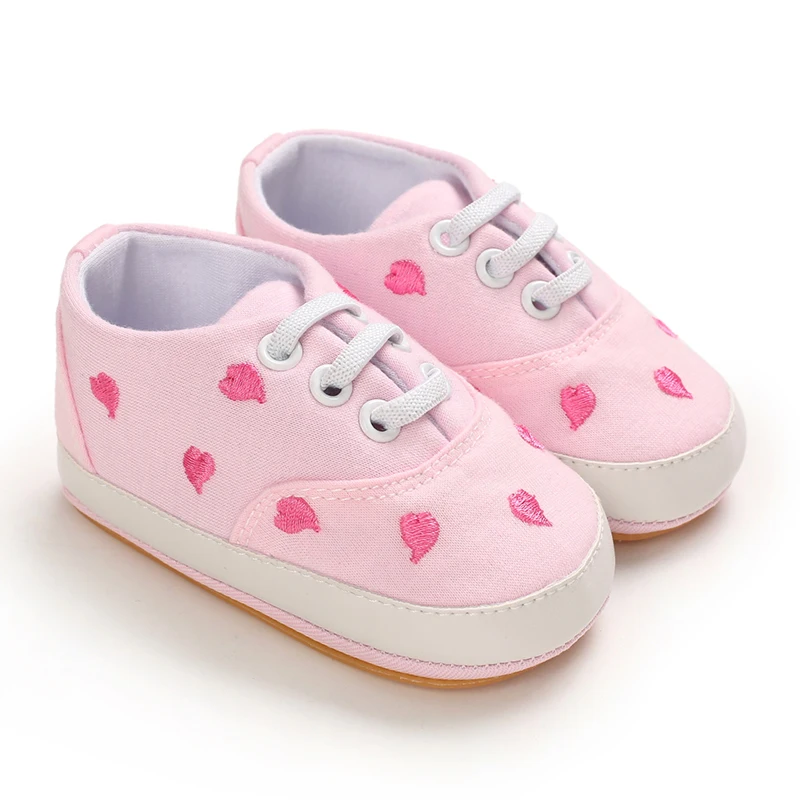 Newborn Love Pattern Sneakers Casual Baby Boys Girls Toddler Multi-Color Rubber Sole Non-slip Walking Shoes 0-18Month