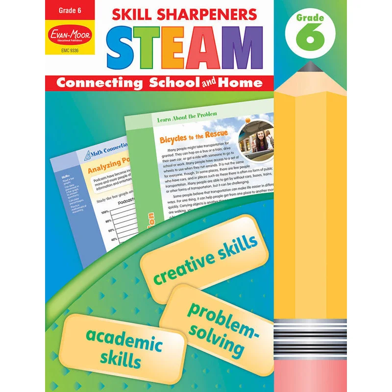 Skill Sharpeners STEAM Grade 6 EvanMoor EvanMoor 9781645140856 Book