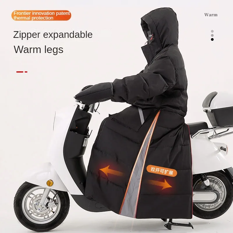 Electric Heating Riding Suit Winter Motorcycle Windshield Quilt Skiing Fishing Plush Thickened Waterproof Cold-proof Clothes 방한복