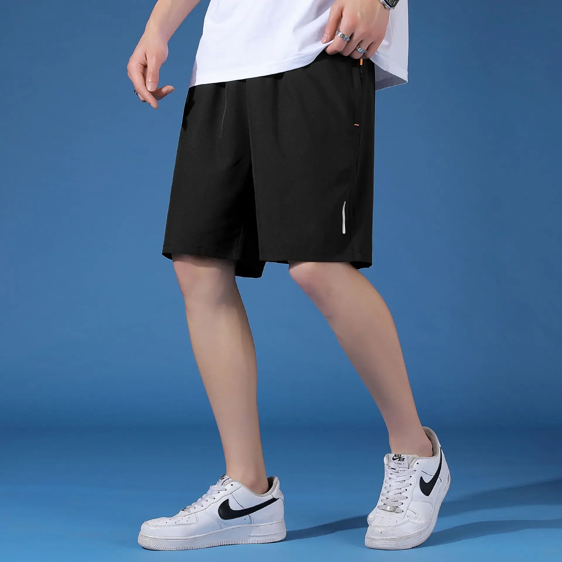 Summer Casual Shorts Men Breathable Beach Shorts ice silk Comfortable Fitness Basketball Sports Short Pants Male running shorts