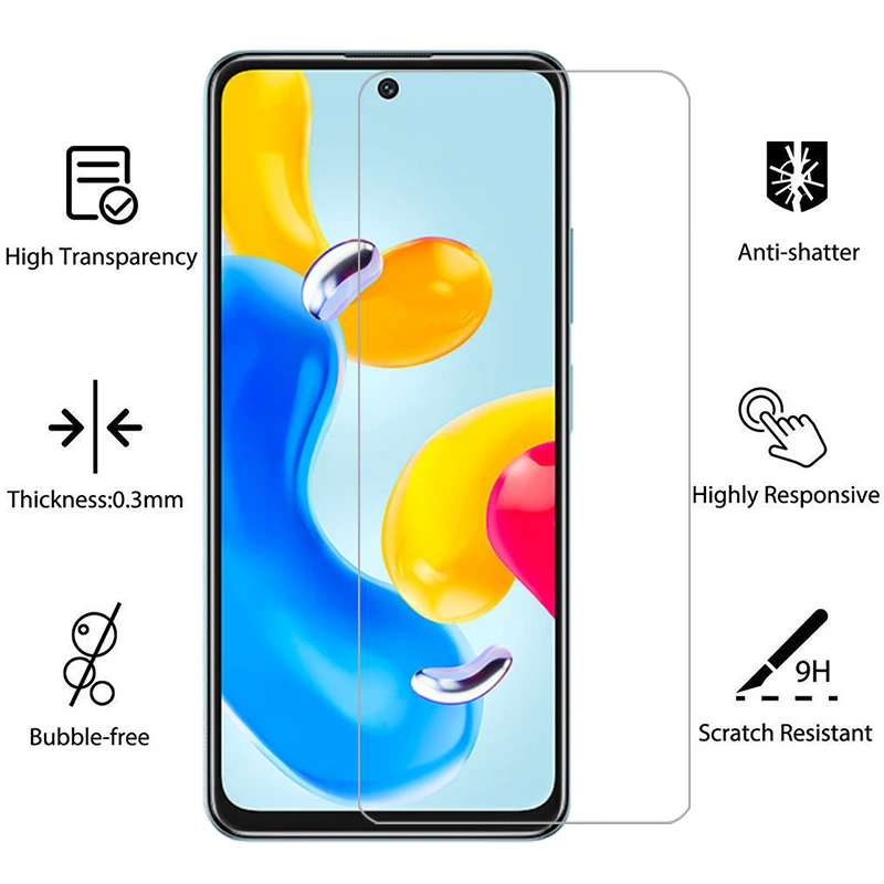 حافظة هاتف لهاتف شاومي ريدمي نوت 11s من الزجاج المقسى على ريدمينوت نوت 11s not 11 s s11 4g 5g غطاء خلفي شاومي ريمي ريدمي ريد مي #2