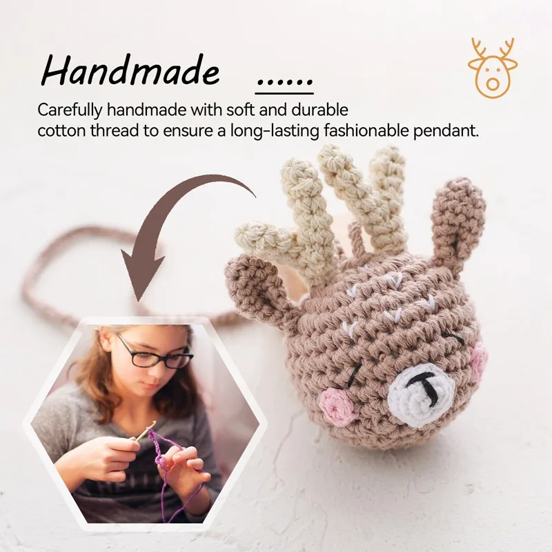 1pc Baby Animal Crochet Crib Gym Pendant Rattle Toys Newborn Hanging Toy Crib Bracket Pendant Gym Montessori Children's Toy Gift