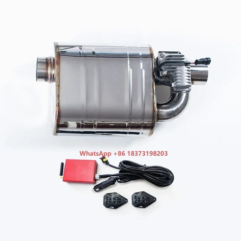 

Hot Sale SS304 Universal H Type 1 Inlet 1 Outlet Electric Valvetronic Rear Catback Sports Car Exhaust End Muffler