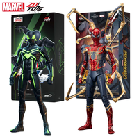 ZD toys Super War Big Time Spider-man Action Figure ML Avengers Infinity War Iron Spider 2.0 1/10 Spider-man Collections Toy