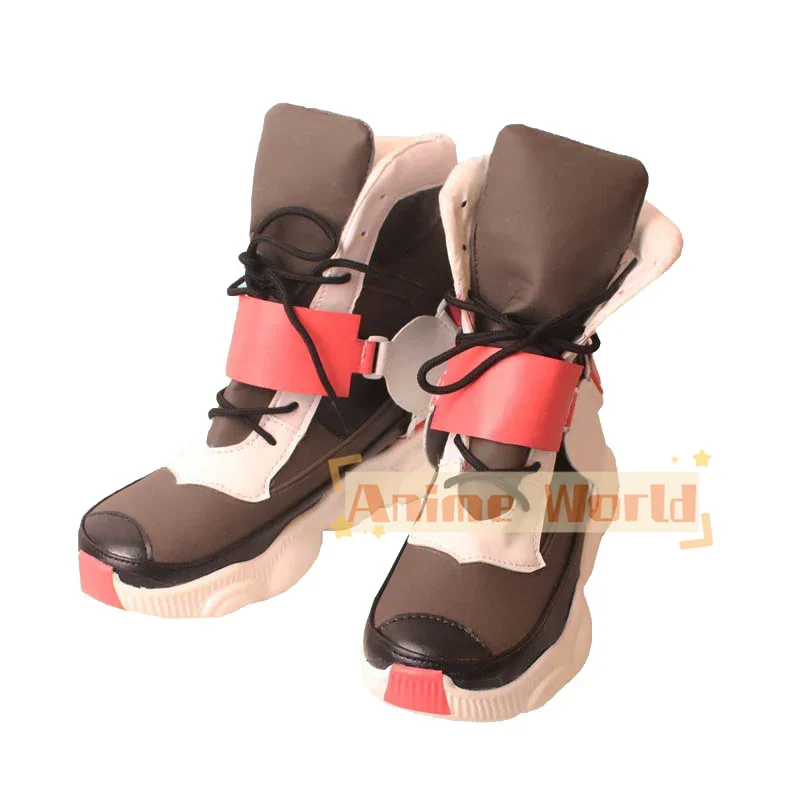 hoed Man Gear Maker Asuka R. Kreuz Cosplay Schoenen Halloween Carnaval Laarzen Cosplay Prop Anime PU Lederen Schoenen Op maat gemaakt