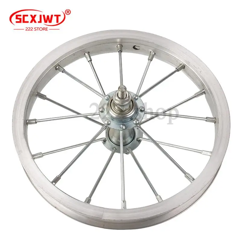 عجلة دراجة من سبائك الألومنيوم حافة عجلة 12 بوصة محور عجلة الدراجة ملحقات تجميع العجلات الأمامية