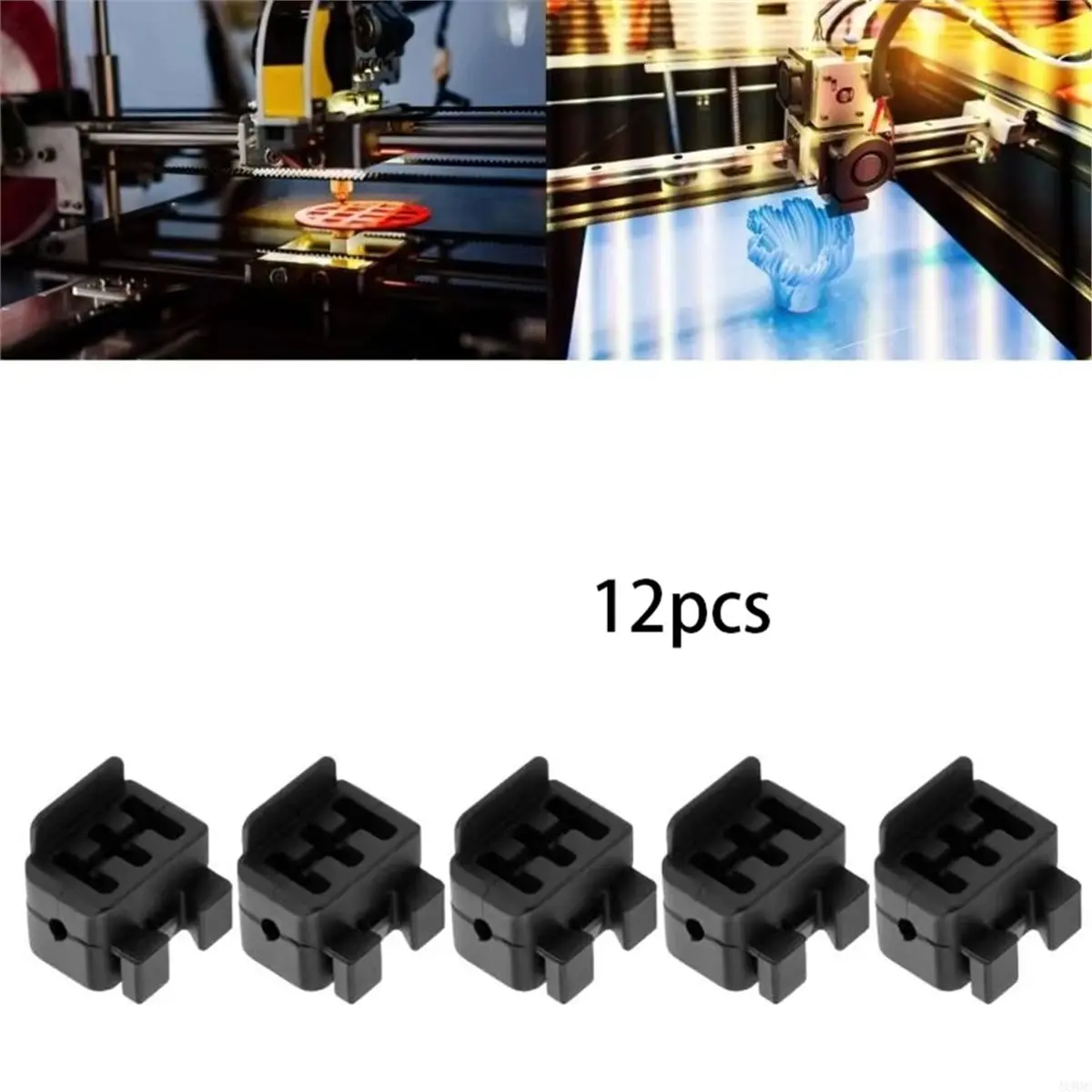 L70A 12pcs Nozzle Wipe Brush for Bambu Lab H2D Hotend H2S Wiper Silicone Brush 3D Printer Accessories
