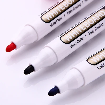 10Pcs/Set Deli 6811 Erasable Whiteboard Marker Pen Environment Friendly Markers Office School Home Drop Shipping