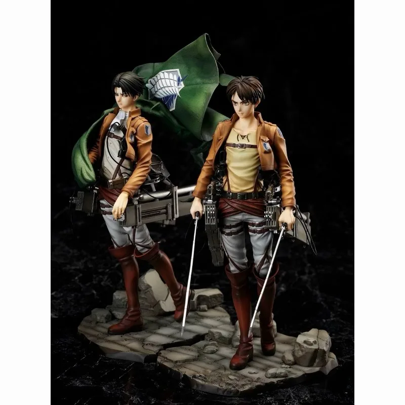 attack-on-titan-modello-ornamentale-levi-ackerman-e-eren-yeager-in-versione-mantello-in-posa-eretta-regalo-di-compleanno-per-ragazzi-collezione-giocattoli