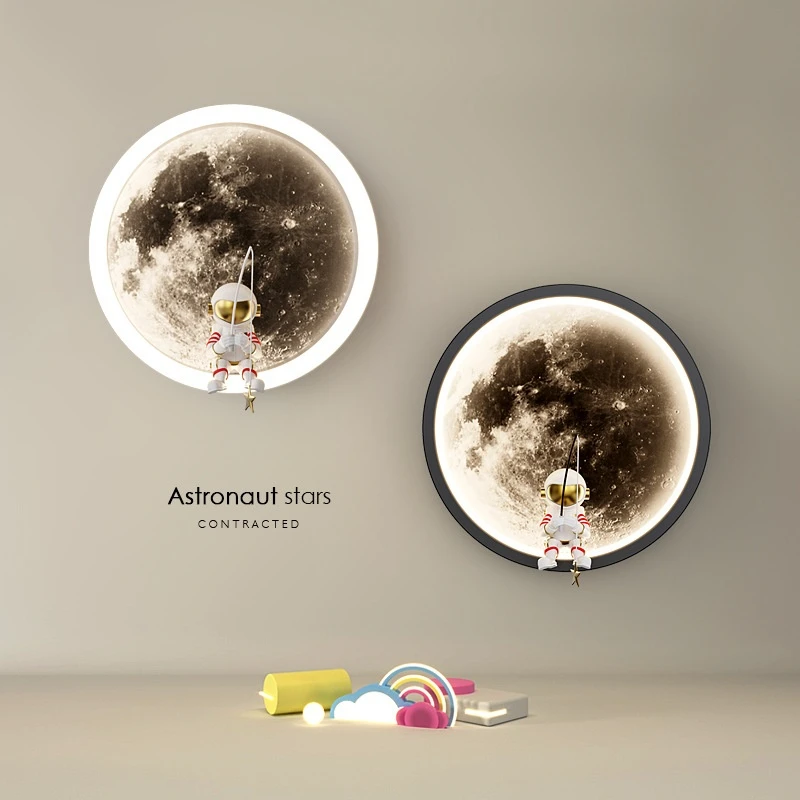 

Modern Creative personality Moon Earth Wall Lamp Home, Bedroom, Corridor, Living Room, Large size Bedhead Lamp Indoor Decoration