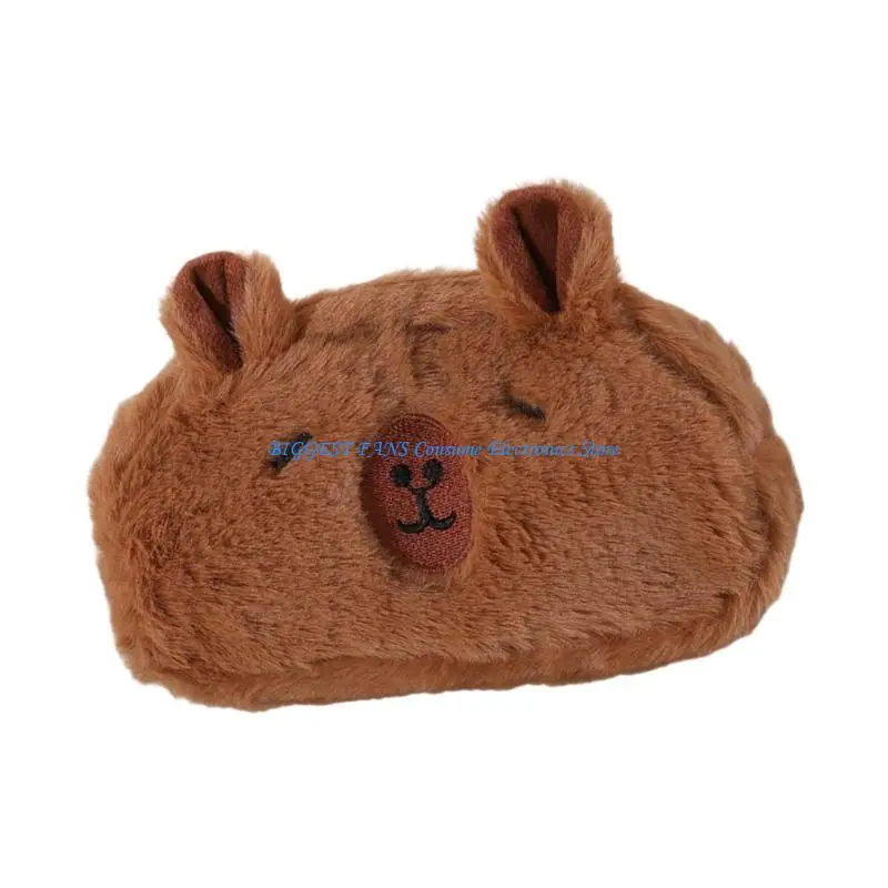Plsuh Capybara Pencil Case Big Capacity Light Weight Pen