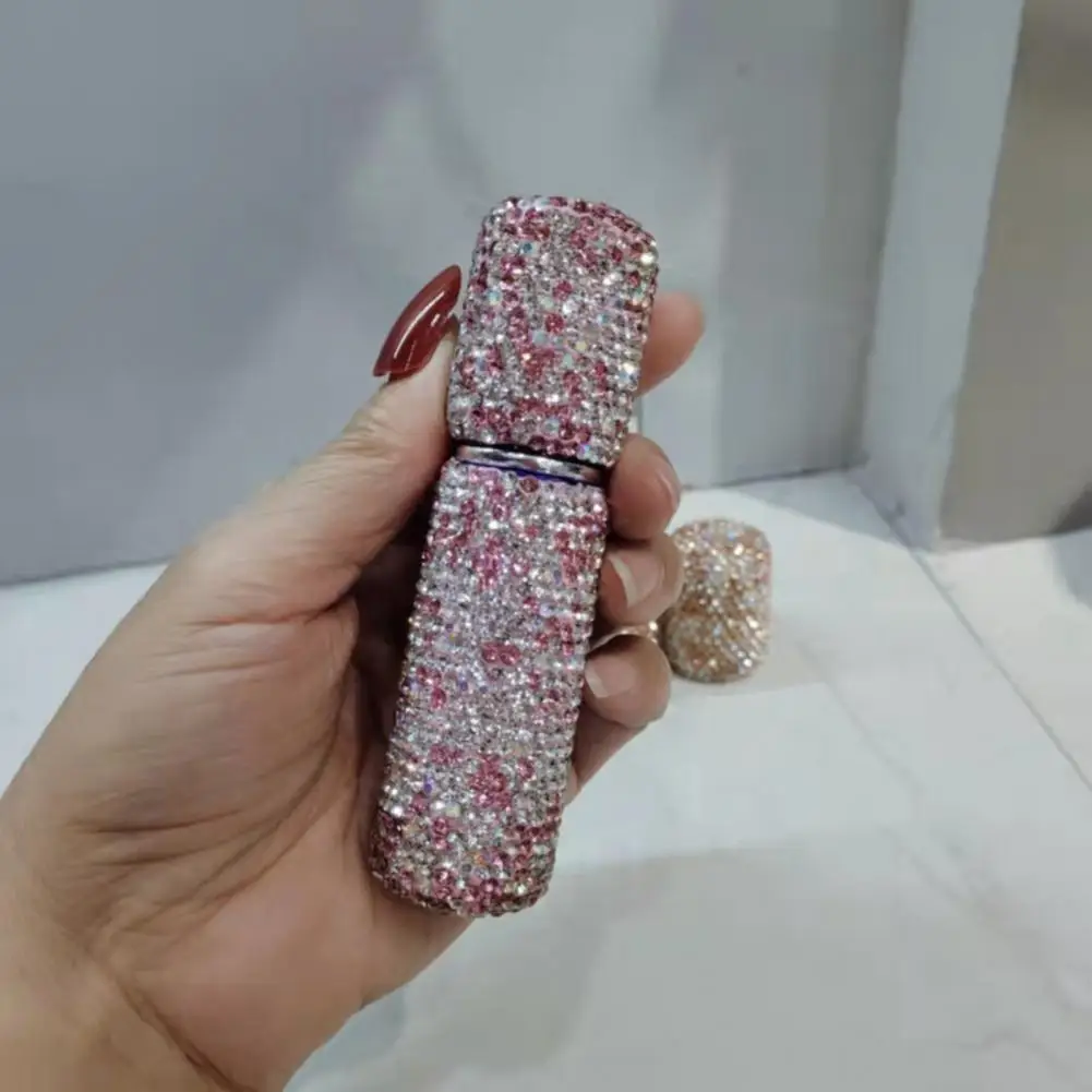 

Refillable Bottle 10ml Practical Wear-resistant Compact Rhinestone Appearance Refillable Bottle for Household