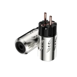 Pair Viborg VE502+VF502 Aluminium Pure Copper Schuko Power Plug European standard Power Connector IEC Female Plug