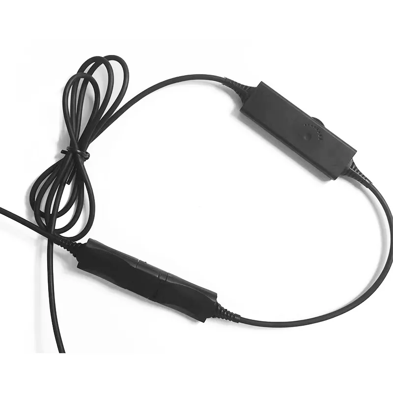 QD earphone lower half adapter cable 3.5mm interface one click control, suitable for laptops/phones/tablets