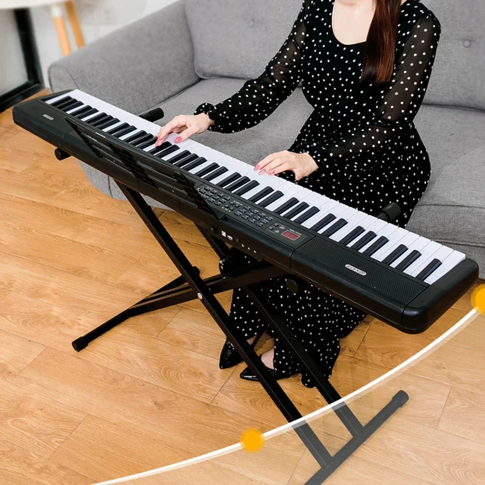 88 Keys Portable Digital Piano 88035# Multifunctional Electronic Keyboard Piano for Piano Student Musical Instrument Beginner
