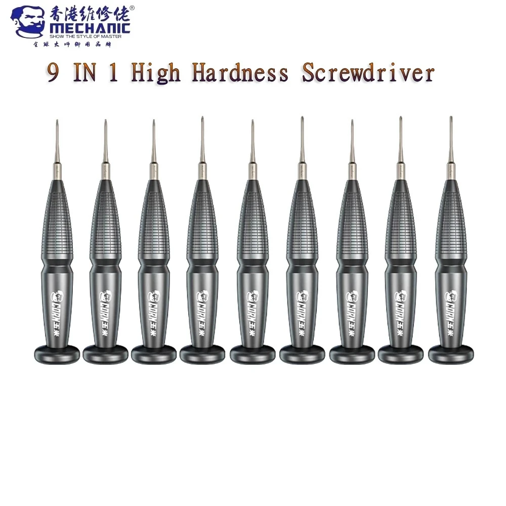 

Mechanic Corn series 9in1 High Hardness Precision Screwdriver Plum blossom cross for IPhone Android Internal disassembly tools