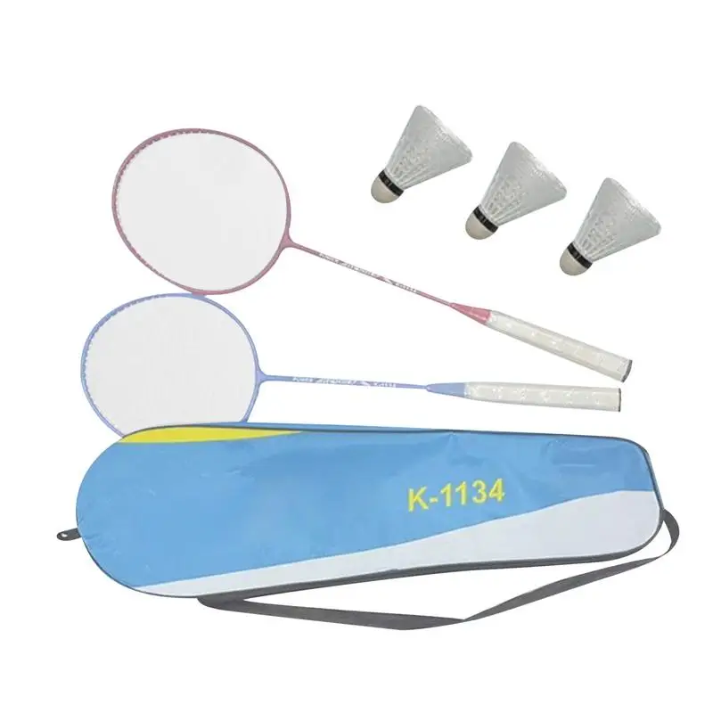 

Badminton Racquet Set Lightweight Badminton Rackets With 3 Shuttlecocks Badminton Equipment Indoor Outdoor Sports Gear