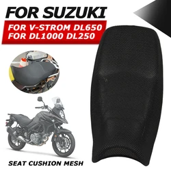 Motorcycle Anti-Slip 3D Mesh Fabric Protecting Cushion Seat Cover For Suzuki V-Strom VStrom DL650 DL1000 DL250 DL 650 1000 250