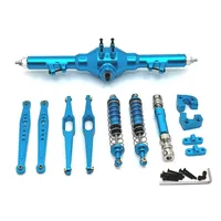 Metal Rear Axle Drive Shaft Shock Absorber Trailing Arms RC Car Upgrade Parts Kit for Wltoys 124006 12423 12427 12428 12429