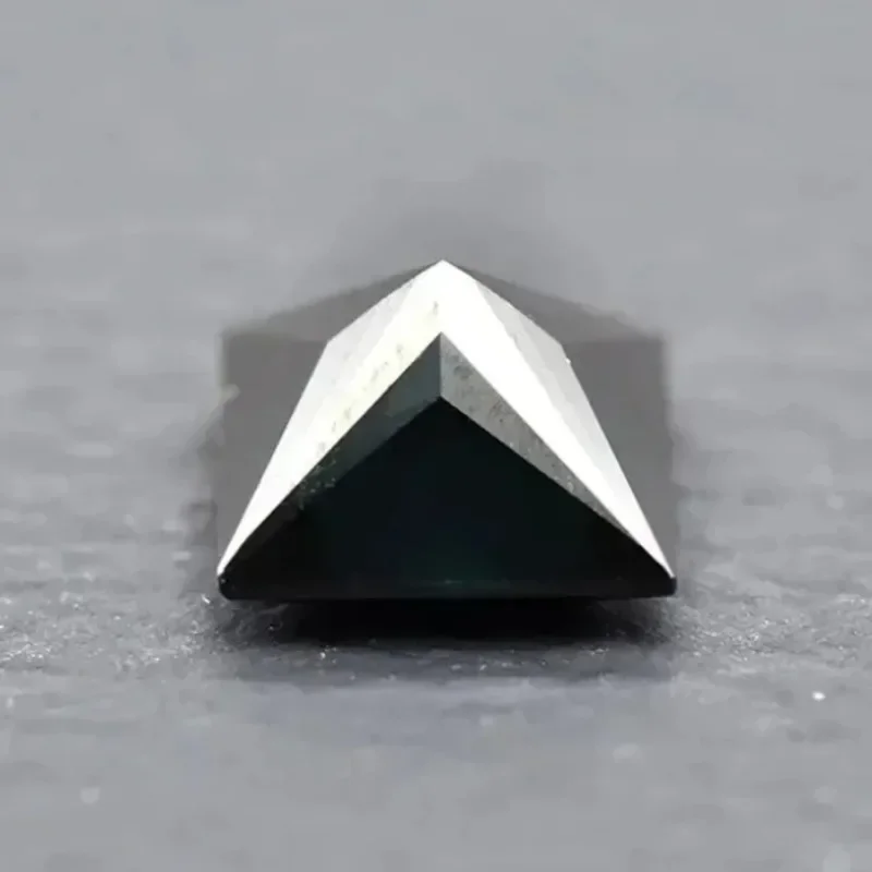 Moissanite Stone Black Color Princess Cut VVS1 with GRA Certificate for Gemstone Charms Top Jewelry Making Materials
