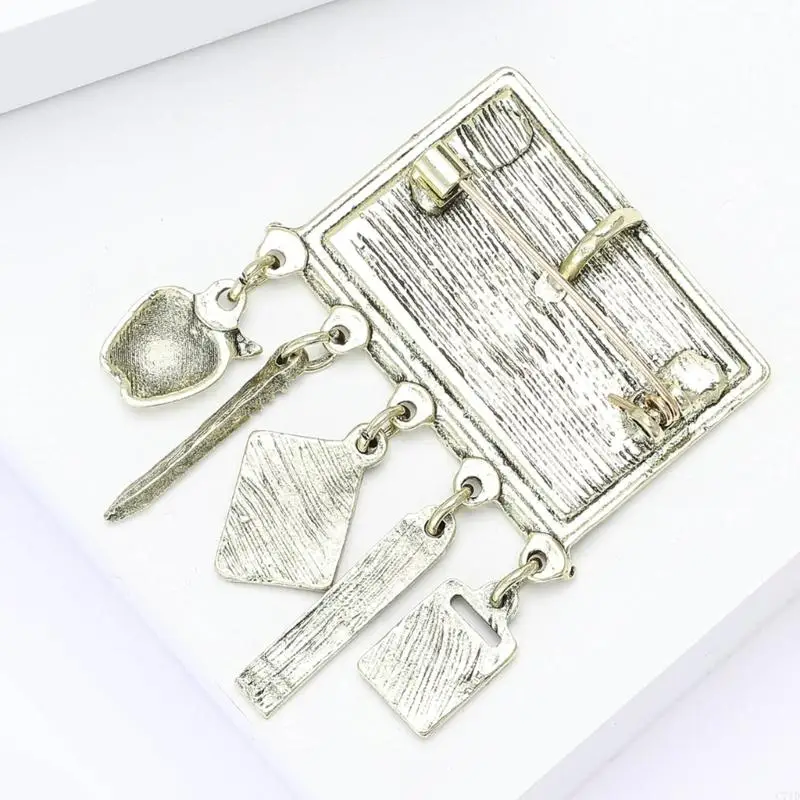 Creative School Season Brooch Pin Made of Quality Alloy for Students Teachers and Unique Stationery Gifts