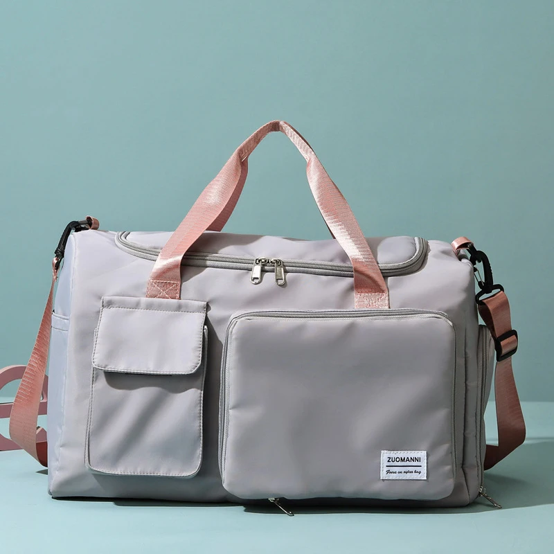 

40L Large Travel Duffle Bag for Women Men, Weekender Gym Overnight Overnight Carry On Luggage with Shoe Compartment Waterproof