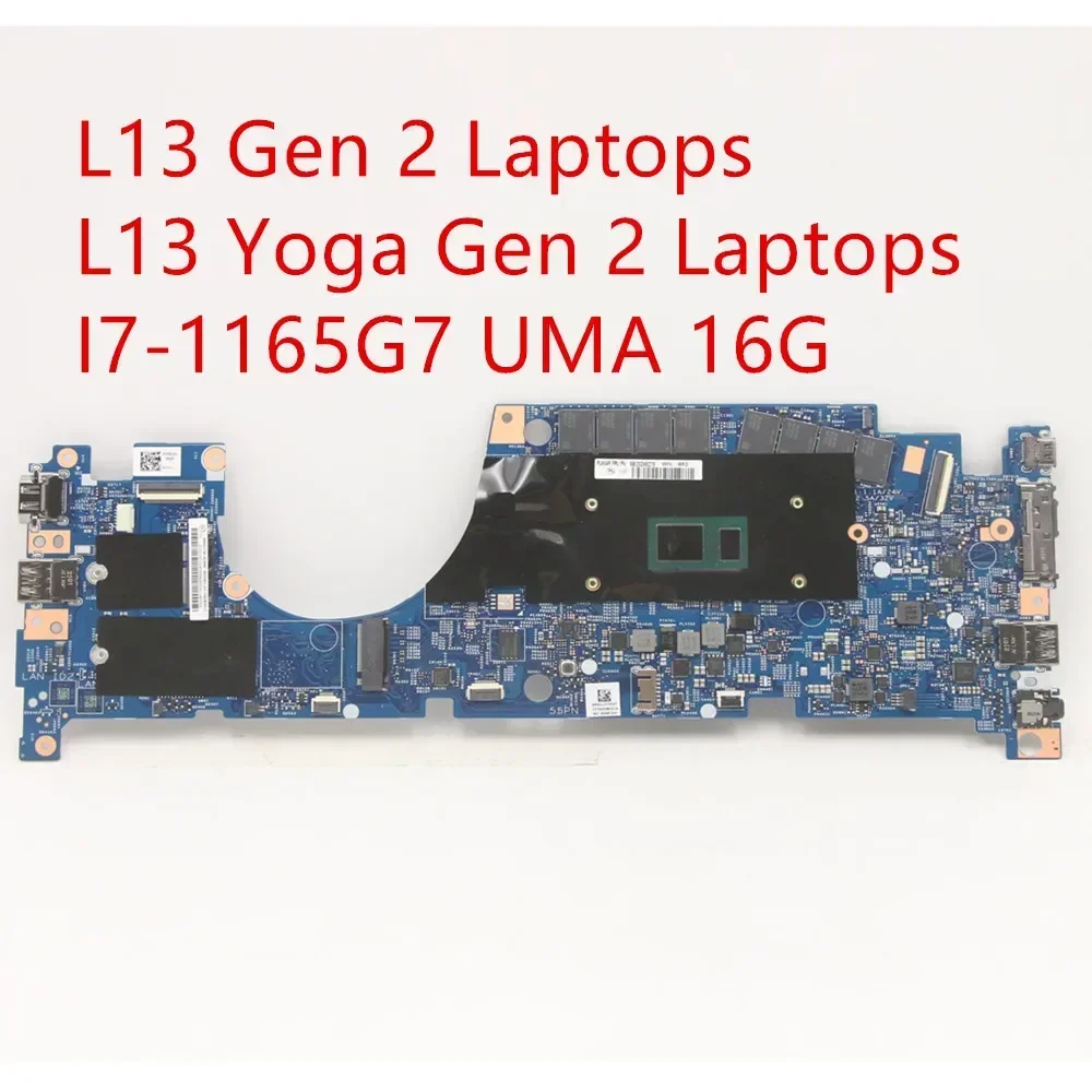 Motherboard For Lenovo ThinkPad L13 Gen 2/L13 Yoga Gen 2 Laptop Mainboard I7-1165G7 UMA 16G 5B20Z48278 5B21K85612